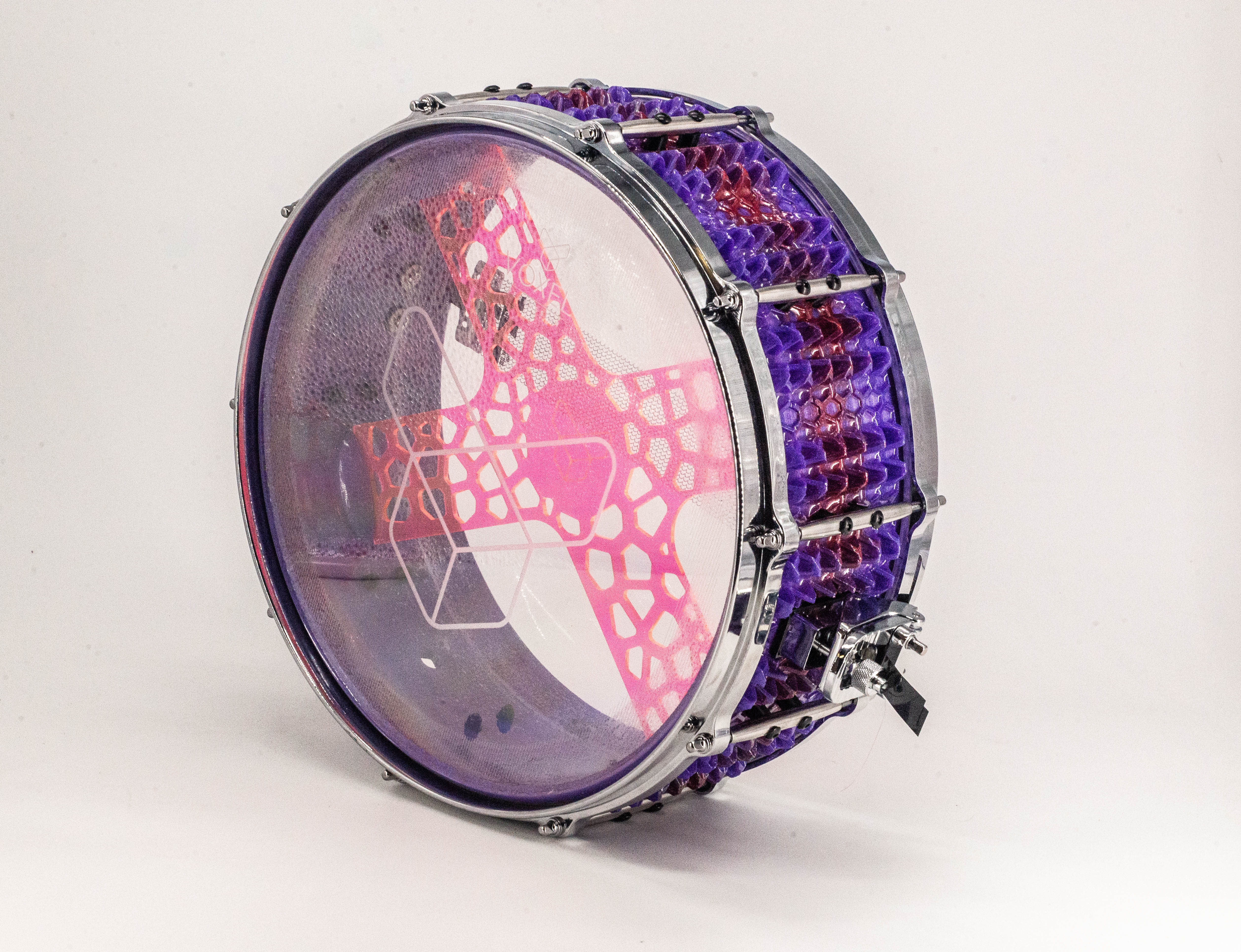 Zenith Purple Red 3D Printed Snare Drum | Nexus Series – Voxel Drums